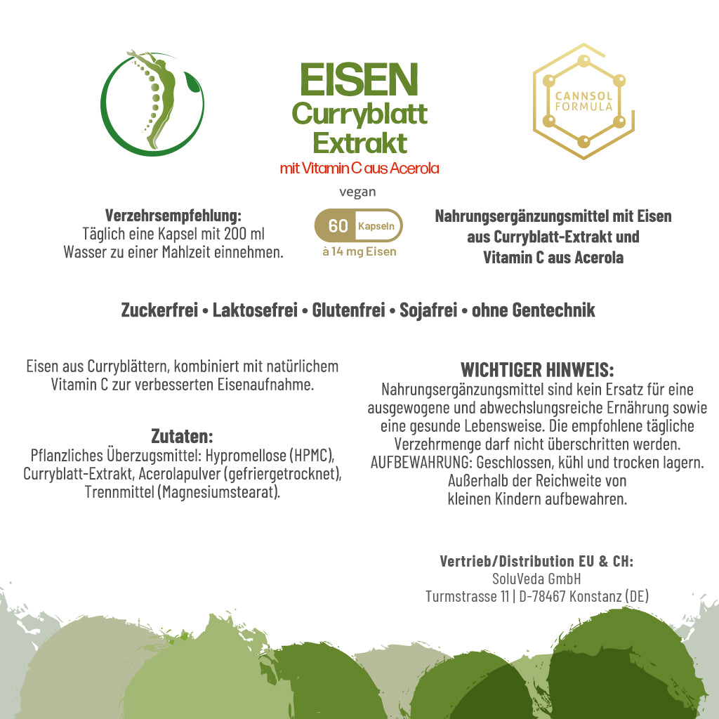 Eisen aus Curryblatt + Vit. C
