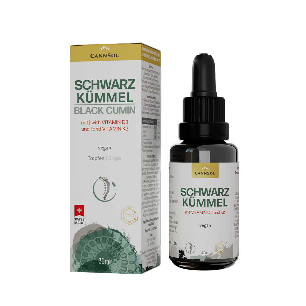 Schwarzkümmel mit Vitamin D3 und K2