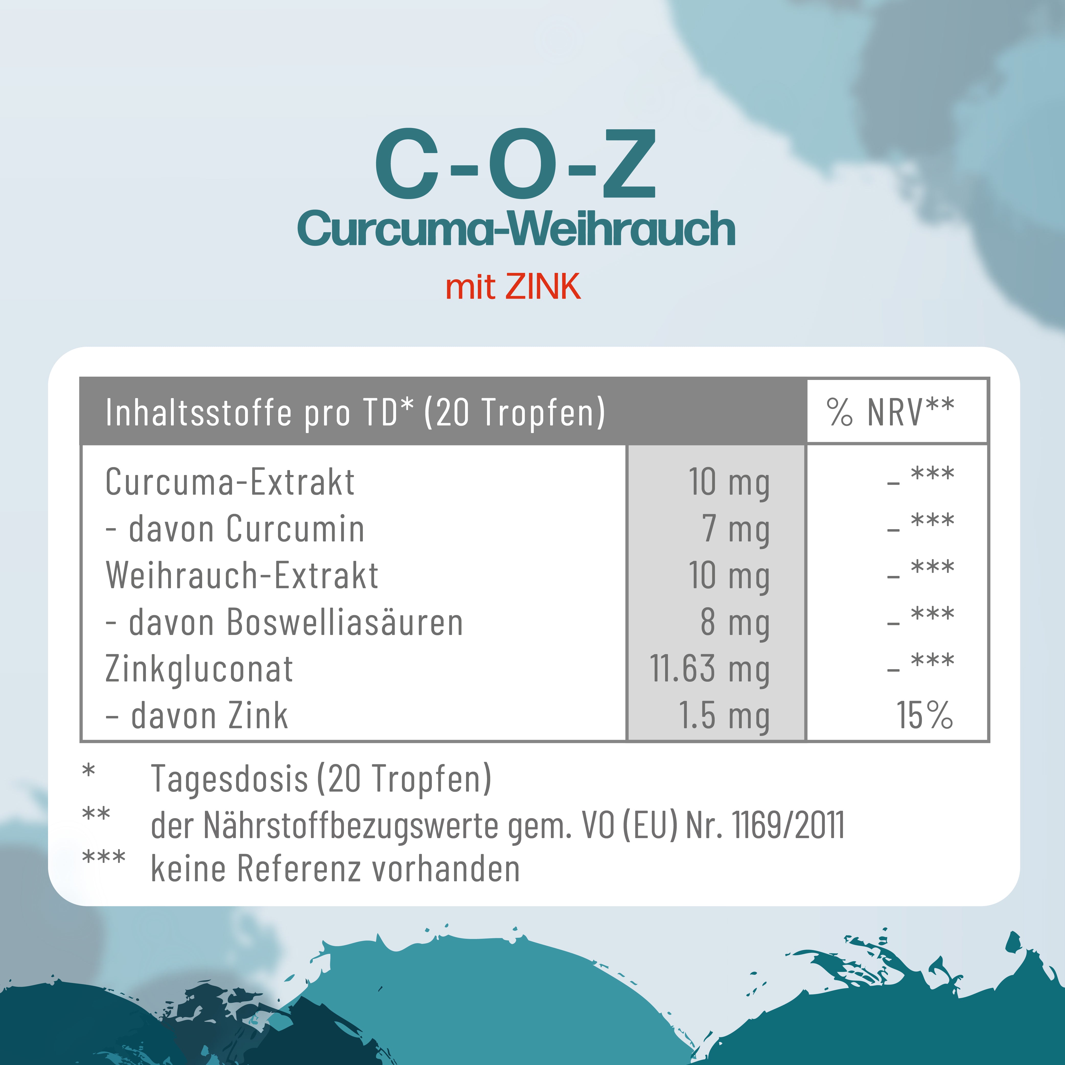 Curcuma-Weihrauch mit Zink (C-O-Z)