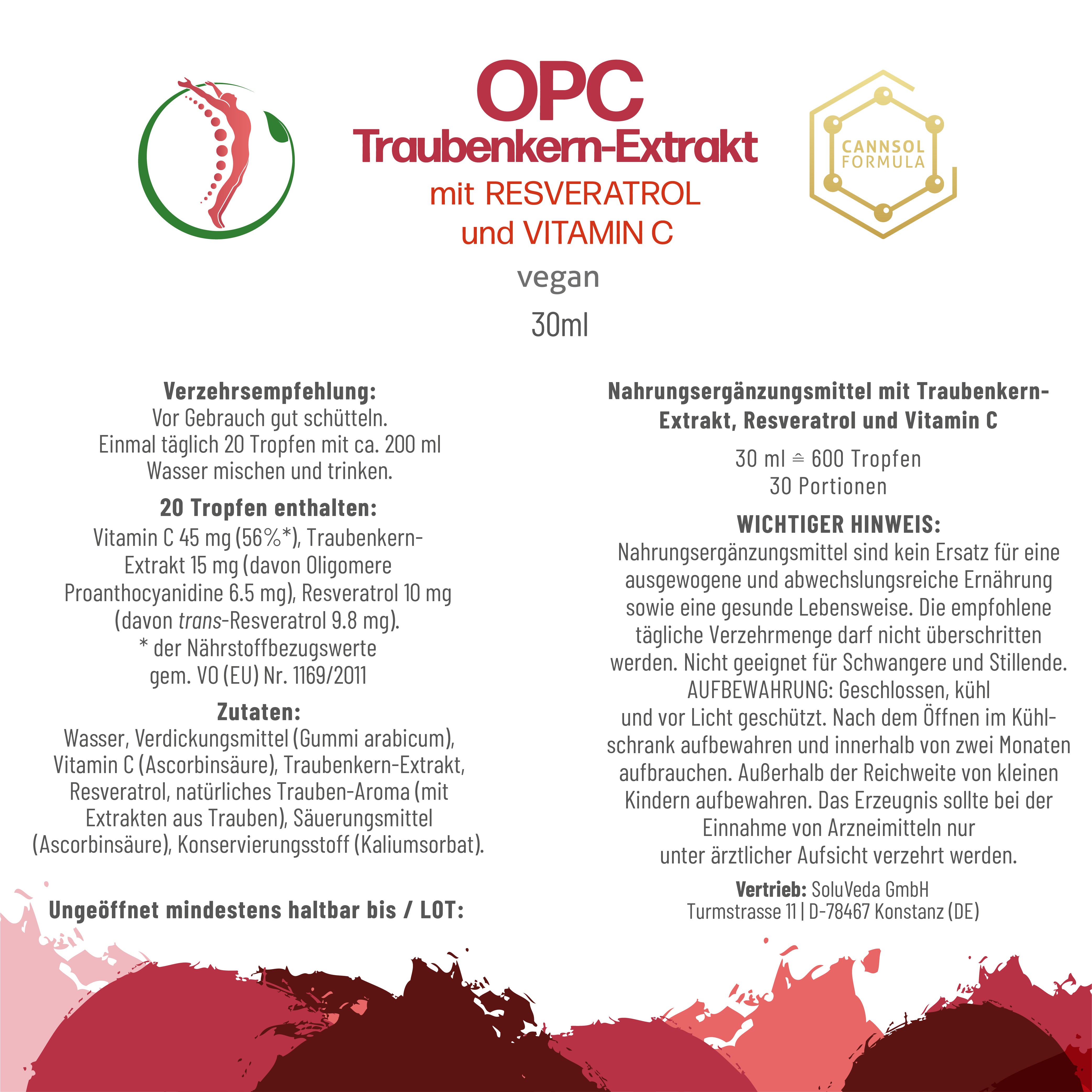 OPC Traubenkern-Extrakt mit Resveratrol und Vitamin C