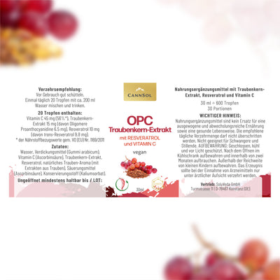 OPC Traubenkern-Extrakt mit Resveratrol und Vitamin C