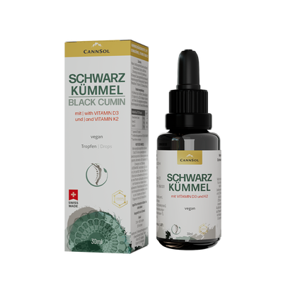 Schwarzkümmel mit Vitamin D3 und K2
