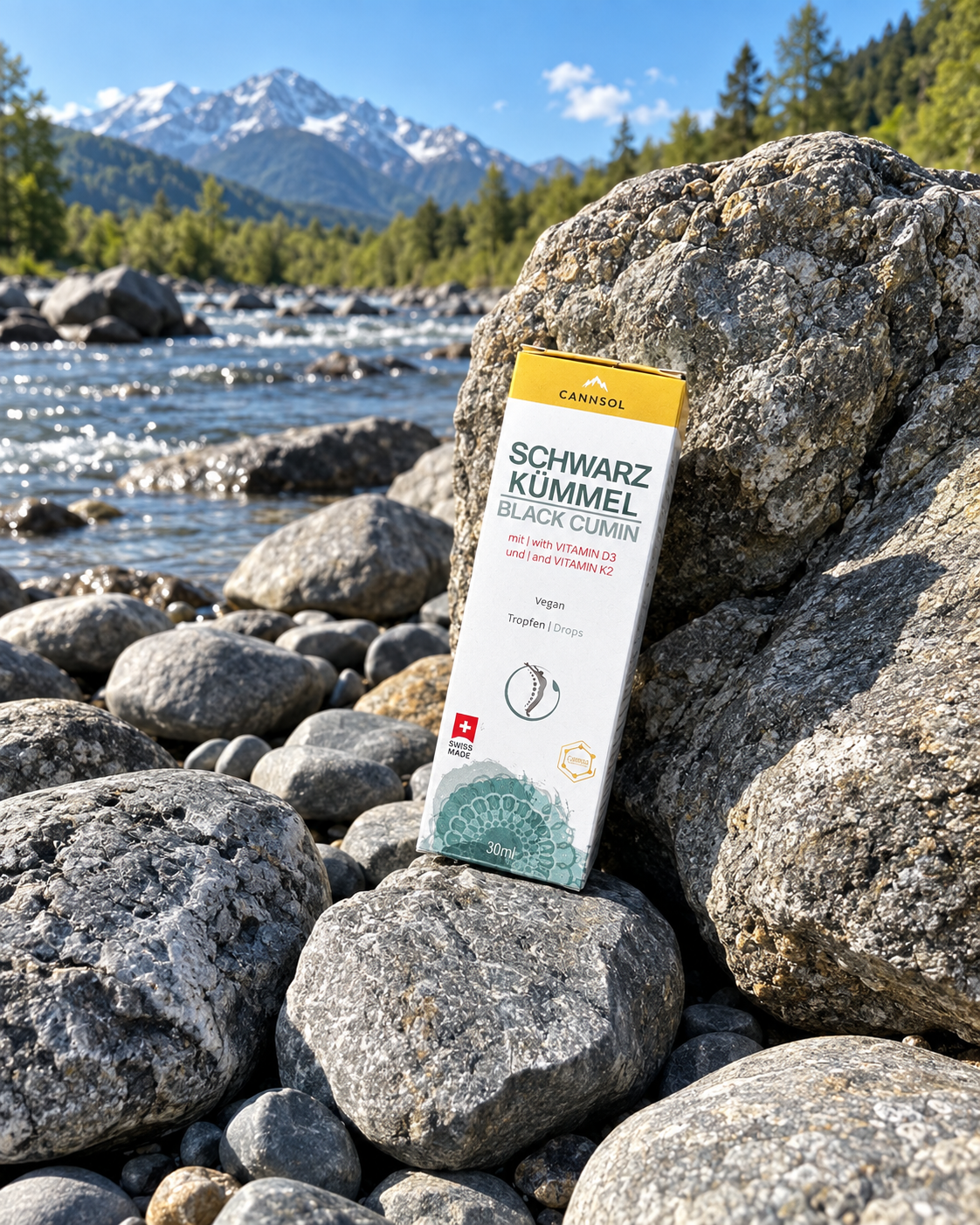 Schwarzkümmel mit Vitamin D3 + K2 – für starke Knochen und ein gesundes Immunsystem.